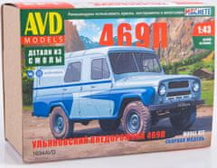 AVD Models UAZ-469P, SUV, Model kit 1634, 1/43