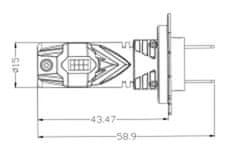 Stualarm LED H7 bílá, 9-18V, 5400LM (95HLH-H7-E4S) 2ks