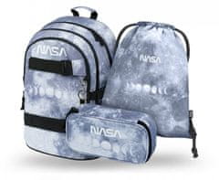 BAAGL BAAGL 3 SET Skate NASA Grey: batoh, penál, sáček