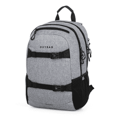 Oxybag Studentský batoh + etue OXY Sport Grey Melange