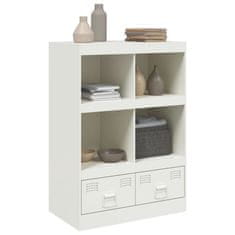 Vidaxl Highboard bílý 67 x 39 x 95 cm ocel