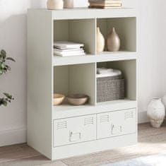 Vidaxl Highboard bílý 67 x 39 x 95 cm ocel