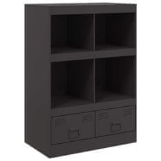 Vidaxl Highboard černý 67 x 39 x 95 cm ocel