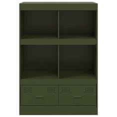 Vidaxl Highboard olivově zelený 67 x 39 x 95 cm ocel