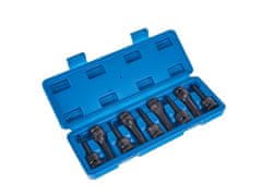 GEKO Hlavice rázové zástrčné 1/2" TORX T20-T70, sada 9ks GEKO