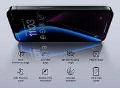 Benks Tvrzené sklo Ultra Shield Privacy pro iPhone 15 Plus-14 Pro Max černé