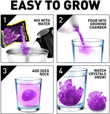 Bandai National Geographic Crystal Growing Kit Purple