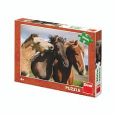 Dino Puzzle Barevní koně 300 xl dílků