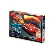 Dino Puzzle Cars 3: Trénink 3x55 dílků