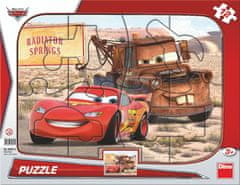 Dino Puzzle Cars: Blesk & Burák 12 dílků deskové