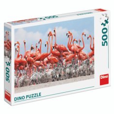 Dino Puzzle Hejno plameňáků 500 dílků