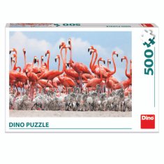 Dino Puzzle Hejno plameňáků 500 dílků