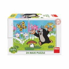 Dino Puzzle Krtek a houba 24 dílků maxi