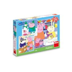 Dino Puzzle Peppa Pig: Veselé odpoledne 3x55 dílků