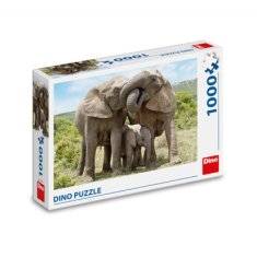 Dino Puzzle Sloní rodina 1000 dílků