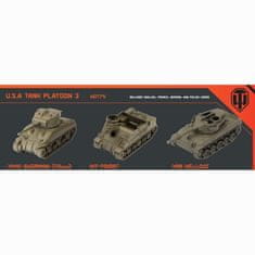 Gale Force Nine World of Tanks: Expansion - USA Tank Platoon (M4A1 Sherman, M18 Hellcat, M7 Priest)