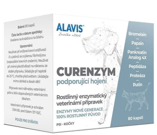 Alavis Curenzym podporující hojení 80 kapslí