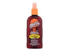 Malibu 200ml bronzing tanning oil coconut spf8