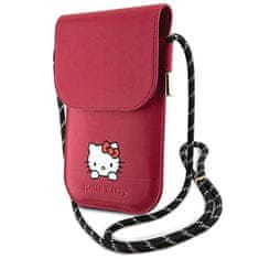 MobilPouzdra.cz Kabelka na mobil HELLO KITTY Leather Daydreaming Cord HKOWBSKCDKP , barva růžová