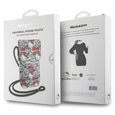 VšeNaMobily.cz Kabelka na mobil HELLO KITTY Leather Tags Graffiti Cord HKOWBHDGPTE beige