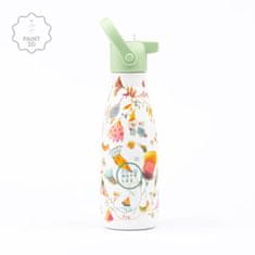 Cool Bottles Dětská nerezová termolahev COOL BOTTLES Kids Spring Flowers třívrstvá 260ml 3D