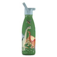 Cool Bottles Dětská nerezová termolahev COOL BOTTLES Kids Jurassic Era třívrstvá 350ml 3D