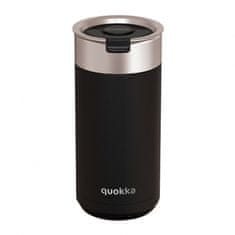 QUOKKA Boost, Nerezový termohrnek se sítkem CARBON BLACK, 400ml, 40077