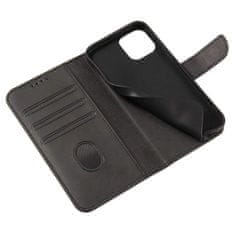 FORCELL Kožené flipové pouzdro Magnet Case pro Motorola Moto E32 , černá, 9145576255025