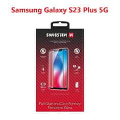 SWISSTEN Sklo Swissten Full Glue, Color Frame, Case Friendly Pro Samsung S916 Galaxy S23 Plus 5G Černé