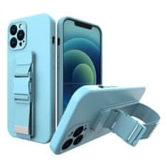 FORCELL Pouzdro na mobil s popruhem Rope Case iPhone SE 2022 / SE 2020 / iPhone 8 / iPhone 7 , modrá, 9145576217139