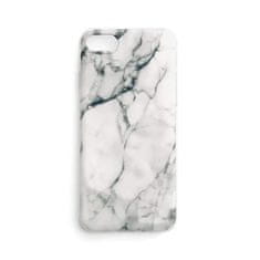 WOZINSKY Zadní silikonový kryt na mobil Marble pro Xiaomi Mi Note 10 Lite bílá