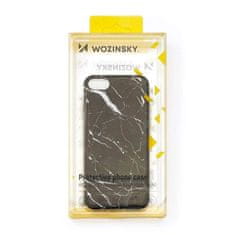 WOZINSKY Zadní silikonový kryt na mobil Marble pro Samsung Galaxy S21+ 5G (S21 Plus 5G) , černá