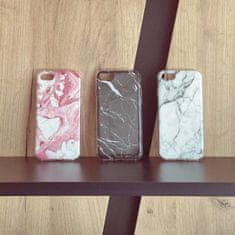 WOZINSKY Zadní silikonový kryt na mobil Marble pro Xiaomi Mi 10 Lite , černá