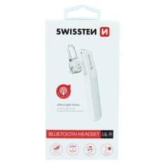 SWISSTEN Bluetooth Headset Swissten Ultra Light Ul-9 Bílý 8595217453272