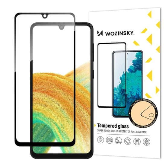WOZINSKY Full Glue tvrzené sklo Samsung Galaxy A34 5G černé 5907769320545
