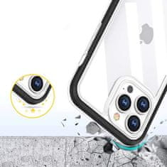 FORCELL Zadní kryt Clear 3v1 na iPhone 13 Pro , černá, 9145576242513