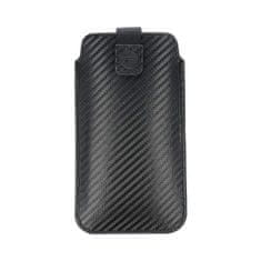 OEM Pouzdro OEM POCKET Carbon , univerzální, Case - Size 18 - pro IPHONE 15 / 15 Pro / 14 / 14 Pro / 13 / 13 PRO SAMSUNG S7 Edge / S23 / S24