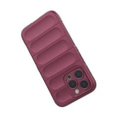 FORCELL kryt Magic Shield Case pro iPhone 13 Pro Max pružné odolné pouzdro, vínově červená, 9145576258613