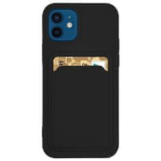 FORCELL Silikonové pouzdro s kapsou na karty Card Case pro Samsung Galaxy A42 5G , černá, 9145576228791