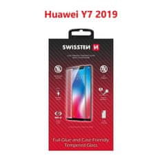 SWISSTEN Sklo Swissten Full Glue, Color Frame, Case Friendly Pro Huawei Y7 2019 Černé