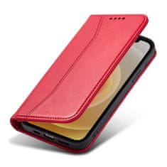 FORCELL knížkové pouzdro Magnet Fancy Case pro iPhone 12 Pro se stojánkem a kapsou na karty , červená, 9145576249451