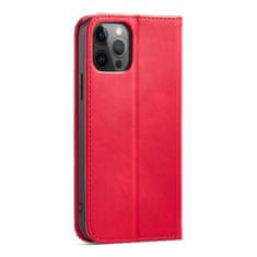 FORCELL knížkové pouzdro Magnet Fancy Case pro iPhone 12 Pro se stojánkem a kapsou na karty , červená, 9145576249451