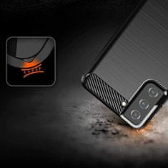 FORCELL kryt Carbon Case Samsung Galaxy S21+ 5G (S21 Plus 5G) , černá, 9111201924796