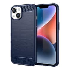 FORCELL Carbon Case kryt na iPhone 14 Plus , silikonové, modré, 9145576267233