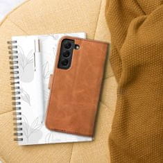 FORCELL Pouzdro Flipové TENDER Book Case pro SAMSUNG Galaxy S22 Ultra brown 5903396140112