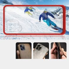 FORCELL Zadní kryt Clear 3v1 na Samsung Galaxy A42 5G , červená, 9145576242742