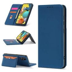 FORCELL Knížkové pouzdro Magnet Card Case pro Samsung Galaxy A12 5G se stojánkem a kapsou na karty , modrá, 9145576251034