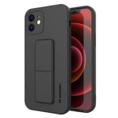 WOZINSKY Kickstand flexibilní silikonové pouzdro se stojánkem na iPhone XS Max , černá