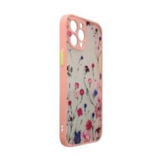 FORCELL Pouzdro Design Case iPhone 12 Pro Max , idylické květiny , růžová, 9145576253724