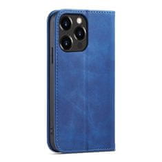 FORCELL Magnet Fancy Case pouzdro iPhone 14 Pro , knížkové s uzavírací klapou, modrá, 9145576263792